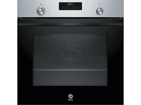 Horno - Balay 3HB4841X3, Serie Acero, Multifunción, Pirolítico e hidrolítico, 71 l ,Serie Acero, Raíles telescópicos,60 cm, Inox