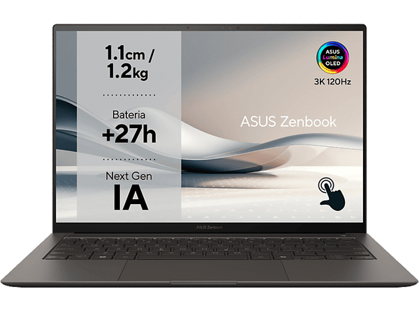 Portátil - ASUS Zenbook S 14 OLED UX5406SA-PZ240W, 14 " 3K, Intel® Core™ Ultra 7 258V, 32 GB RAM, 1 TB SSD, Arc™ Onboard Graphics, Windows 11
