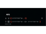Placa de inducción - AEG IKE63471FB, 3 zonas, Zona grande 28 cm, Biselada, 60 cm, Negro