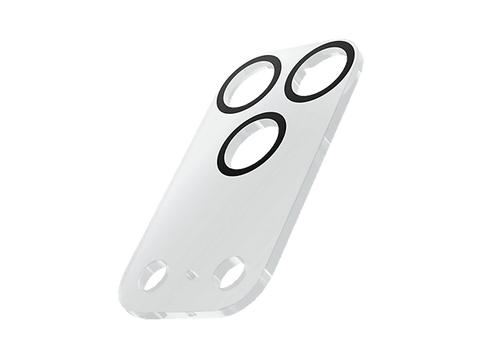 Protector cámara móvil - CellularLine CAMERA LENS, Para iPhone 17 Pro Max, Resistente a golpes y arañazos, Total protección