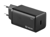Cargador Nintendo Switch 2 - Nacon AC Adapter, Para Switch 2, Lite, Switch y Switch OLED, Carga rápida 65W, USB-C, Negro