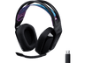 Auriculares gaming - Logitech G G535, Bluetooth, Inalámbrico, Micrófono, Lightspeed, PC, PS4, PS5, Negro