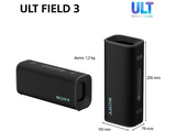 Altavoz inalámbrico - Sony ULT FIELD 3 (SRSULT30H) , Bluetooth portátil, ULT POWER SOUND, 24 horas, IP67, Resistente al agua, Correa, Compacto, Verde