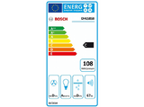 Campana integrable - Bosch DHL585B, Telescópica, 650  m³/h, 4 Velocidades, 52 cm, Iluminación LED, Inox