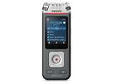 Grabadora de voz - Philips DVT6115, 8 GB, Pantalla color LCD, Antracita/Cromo