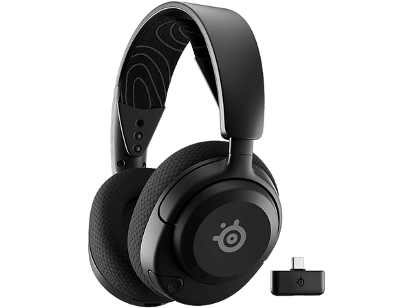 Auriculares gaming - SteelSeries Arctis Nova 5, Circumaurales, Bluetooth, Hasta 60 horas, Cancelación ruido AI, Micrófono retráctil, Negro
