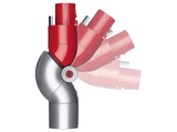 Accesorio aspirador - Dyson Adaptador zonas bajas, Dyson v8™ Dyson v10™ Dyson v11™ Dyson Outsize Dyson v15™, Angulo 90º, Níquel/Rojo