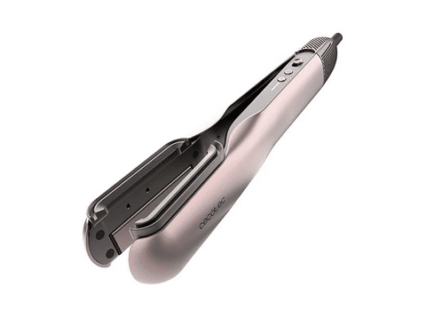 Plancha Secador - Cecotec AirLisse 2in1 ForceDry, Cerámica, 1000 W, 112.000 rpm, 4 Temperaturas, 2 Velocidades, Negro