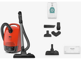 Aspirador con bolsa - Miele Guard S1 Junior, 890 W, 3.5l, 4 Niveles de Potencia, Rojo Tierra