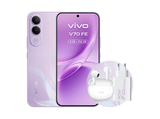 Móvil - vivo Bundle V70 FE, Muse Purple, 256GB, 8GB RAM, 6.83 AMOLED, Dimensity 7360-Turbo, 7000 mAh