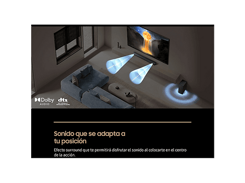 Barra de sonido - Samsung HW-B66CF/ZF, Bluetooth, Inalámbrico, 370 W, Subwoofer y Dolby Atmos inalámbrico, 3.1 canales, Negro