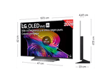 TV OLED 48 - LG OLED48C65LA, OLED evo 4K, Procesador Inteligente α11 AI Processor 4K Gen3, Smart TV, DVB-T2 (H.265), Negro