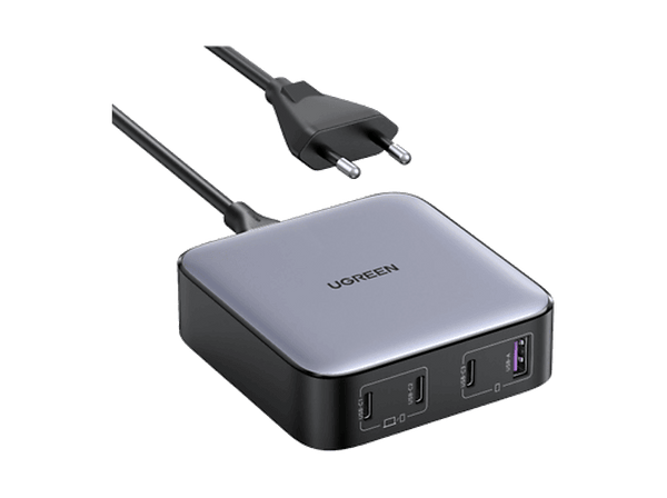 Cargador para portátil - Ugreen UGR90928, Universal, 1x USB-A, 3x USB-C, 100W, Gris