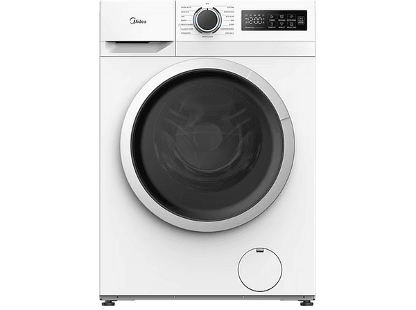 Lavadora carga frontal - Midea MF110W90BA10/W-ES, 9 kg, A-10%,1400 rpm, 15 Programas, Motor Inverter, Blanco