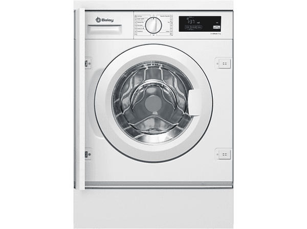 Lavadora integrable - Balay 3TI983B, 8 Kg, 1200 rpm, 13 programas, Motor Extra silencio, Blanco