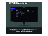 Ratón gaming - Sony INZONE Mouse-A, Inalámbrico, Ultraligero 48,4g, Frecuencia sondeo 8000Hz, Interruptor óptico, 90h, USB-C, PC, FPS Esports, Negro