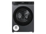 Lavadora carga frontal - Haier HW90-BP14357GTUS, 9kg, 1400 rpm, 15 Programas, Opción Vapor, Inverter, Inox