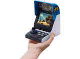 Consola retro - My Arcade SNK Neo Geo Mini, 40 juegos incluidos, Pantalla 3.5, Altavoces estéreo, Azul y blanco