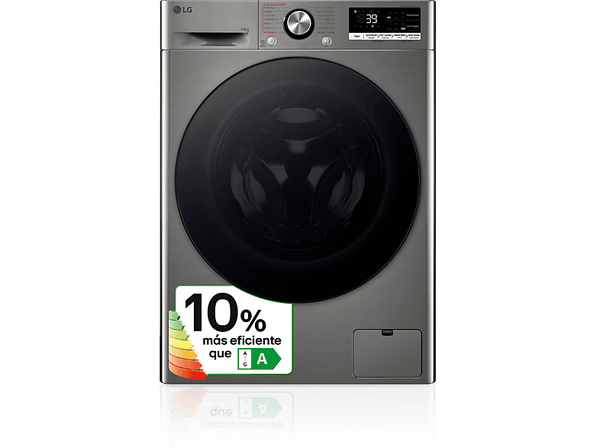 Lavadora carga frontal - LG F4WR7010AGS, Serie 700, 10 kg, 1400 rpm, 14 Programas, AI Direct Drive ™, Steam™, Blanco