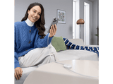 Cable USB-C - Baseus Free2Pull, Retráctil, Tipo C a Tipo C, Cable de 100 cm, Universal, 60W, Blanco Luna