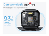 Cargador de pared - Baseus PicoGo GaN, Carga rápida, Tipo C, 45W, Universal, Negro Cosmico