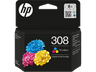 Cartucho de tinta - HP 308 tricolor,  UL ECOLOGO®, HP Planet Partners, Tricolor