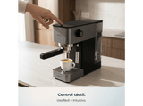 Cafetera express - Cecotec Cafelizzia 690 Grey, 20 bares, 1230-1465 W, Thermoblock, Vaporizador, 1,5 L, Gris