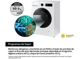 Lavadora secadora - Samsung WD90DG5G34BEEC, 9kg/5kg 1400 rpm, 13 programas, AI Ecobubble™ Clase E/A-10%, fondo reducido, Blanco