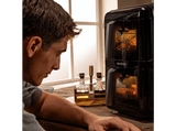 Freidora de aire - Cecotec Cecofry DuoLevel 12000 Window, 12 L, 2 cubetas 6 L, 3000 W, 10 programas, Sync, Match, Táctil, Negro