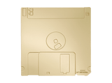 Accesorio - Fanattik DOOM Floppy Disk Limited Edition Imitation Gold Replica