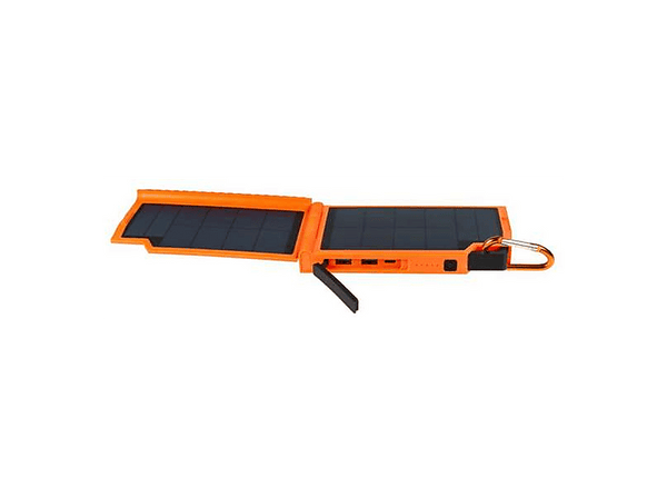 Powerbank - Xtorm XR105, 10000 mAh, 20W, 1x USB-C, 2x USB-A, Solar, Negro/Naranja