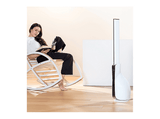 Ventilador de torre - Taurus Babel Invisible, 30 W, 101 cm, 3 Modos, 3 Velocidades, Control remoto, Blanco