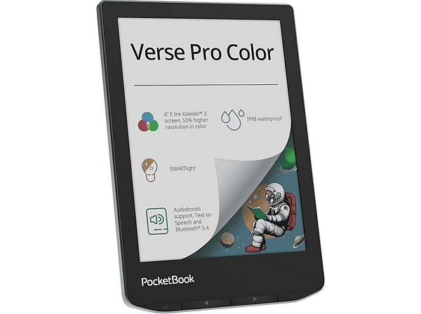 eBook - PocketBook Verse Pro, 6", 16 GB Almacenamiento Interno, 1 GB RAM, Stormy Sea