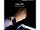 Smartwatch - Huawei Watch Fit 4, 1.82 AMOLED, 10 días batería, Compatible iOS - Android, Correa Fluoroelastómero, Pago NFC, Negro