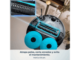 Robot aspirador - Cecotec Conga X100, 50W, Aspiración en seco/húmedo, Programable, Base de Carga, 20 kPa Succión, Negro
