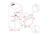 Horno - Teka NEO HSB 6160, Multifunción, Sistema de limpieza integrado, 70l, 59.6 cm Ancho, Hydroclean®, Inox