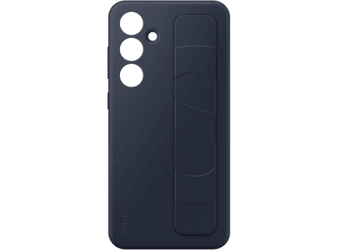 Funda móvil - Samsung EF-GS721CNEGWW, Compatible con Galaxy S24 FE, Soporte, Azul Negro