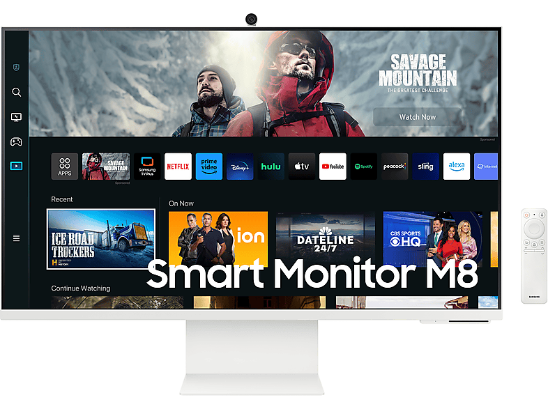 Monitor - Samsung SMART M8 LS32CM801UUXEN, 32, UHD 4K, 4 ms, 60 Hz, WiFi, Bluetooth, Blanco