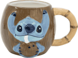 Taza - Stitch en coco, Lilo & Stitch, 3D, Cerámica, 420 ml