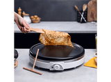 Crepera - Cecotec Crepestone XL Inox, Eléctrica, 1350 W, 38 cm, Extraíble, Antiadherente, Regulable, Inox