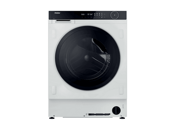 Lavadora integrable -  Haier Series 8 HWB100-B14858U1, Carga frontal, Motor Inverter, Función Vapor, Ciclo Smart AI, 10 kg, 1400 rpm, Sin panelar