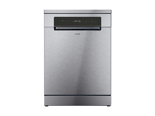 Lavavajillas - Candy Rapido' CNF 4A4S3PSX, 14 Servicios, 10 Programas, 60 cm, Motor Inverter, Wi-Fi, Inox