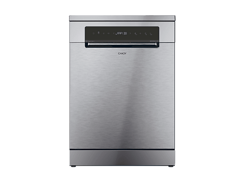 Lavavajillas - Candy Rapido' CNF 4A4S3PSX, 14 Servicios, 10 Programas, 60 cm, Motor Inverter, Wi-Fi, Inox