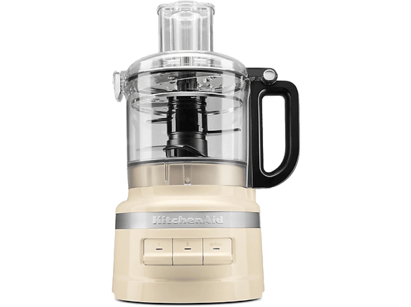 Procesador de alimentos - KitchenAid 5KFP0719EAC, 250 W, 1.7 l, 1500 rpm, 3 Velocidades, Crema