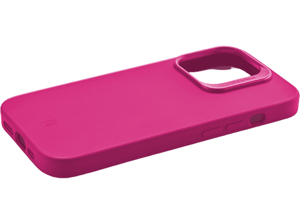 Funda - CellularLine SENSPLUSIPH15PROP, Para Apple iPhone 15, Silicona, Trasera, Antibacteriana, Rosa