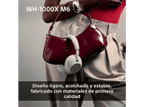 Auriculares inalámbricos - Sony WH-1000XM6, Cancelación ruido, 30h Autonomía, Hi-Res, Carga Rápida, Cómodo, Plegable, iOS/Android, Rosa
