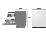 Lavavajillas integrable - LG DB597TXS, 14 servicios, 10 programas, 60 cm, TrueSteam™, EasyRack™, Sin panelar
