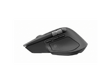 Ratón inalámbrico - Logitech MX Master 4 + Funda, Bluetooth, Botones personalizables, 8000ppp, PC-Mac, Multidispositivo, Carga rápida, Negro