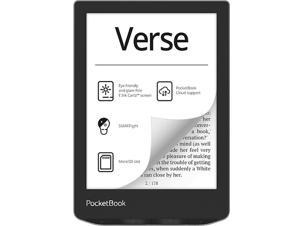 eBook - Pocketbook Verse, 6" E Ink Carta™, 8 GB, SMARTlight adaptativa, 212 DPI, Bright Blue