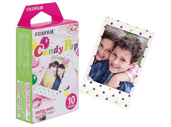 Película fotográfica - Fujifilm ColorFilm Instax Mini Candy Pop, 10 hojas